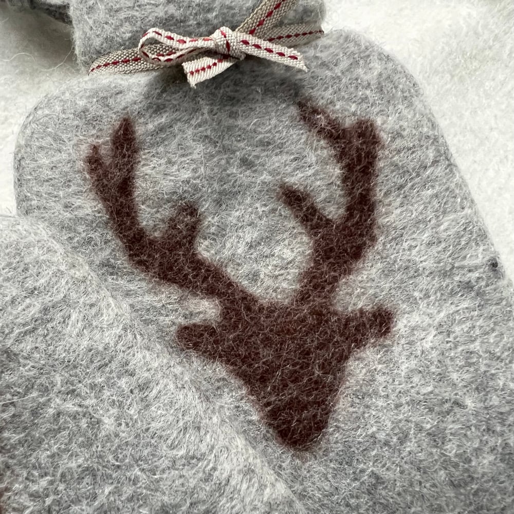 Image of Mini Bouillotte Laine Mérinos: Cerf