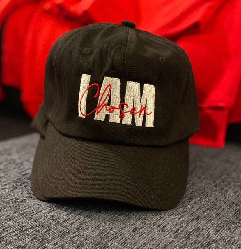 Black “I Am Chosen” Dad Hat