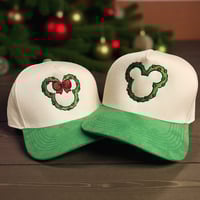 Image 1 of Holiday Wreath Mouse-Ear Cap