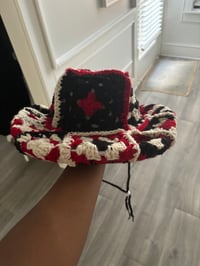 Image 1 of Red Hearts Cowboy Hat