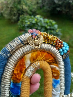 Large beaded macrame rainbow  2