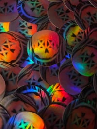 Image 2 of pink skull mini sticker