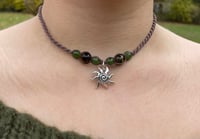 Image 1 of Spiral sun beaded choker 