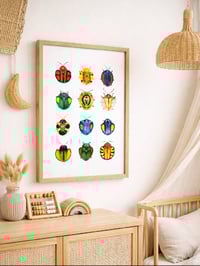 Image 1 of Cassidinae Beetles Watercolor Illustration PRINT 