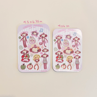 Image 3 of Cheeky monkey sticker sheet