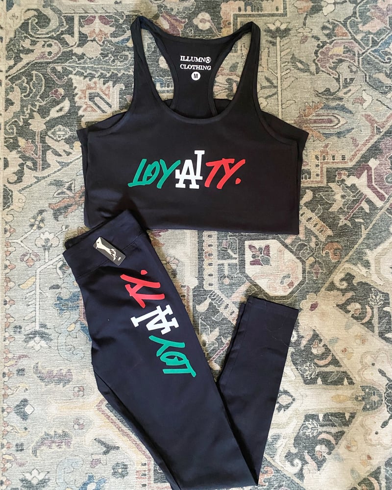 Image of Loyalty leggings and tank top set Mexico
