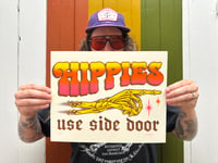 Image 2 of Hippies Use Side Door Riso Print