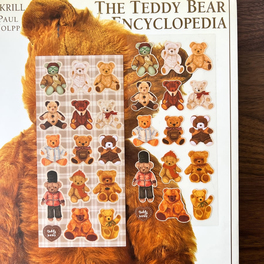 Image of 'Teddy Bears' Sticker Sheet