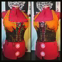 Image 2 of Frayed denim halterneck S/M