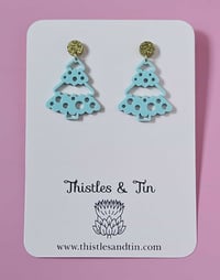 Image 3 of Mint Scandi Tree Dangles