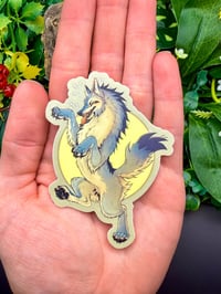 Image 3 of Playful Wolf Sticker