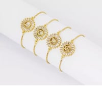 Image 1 of Initial Bling Bracelet