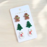 Image 4 of Holiday Acrylic Earrings Trio
