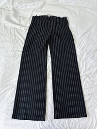 Image 2 of 00s Low rise striped pants // 38