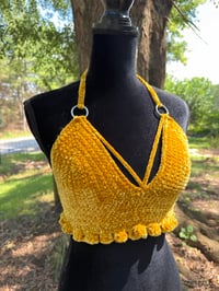 Image 2 of S/M Velvet Eclipse Corset Top