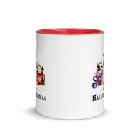 Image 5 of HAPPY HALLOTHANKSMAS Mug with Color Inside
