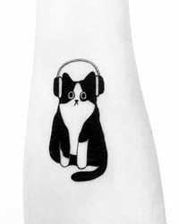 Image 1 of TEMPORARY TATTOO PACK THE_NK_CAT HEADPHONES