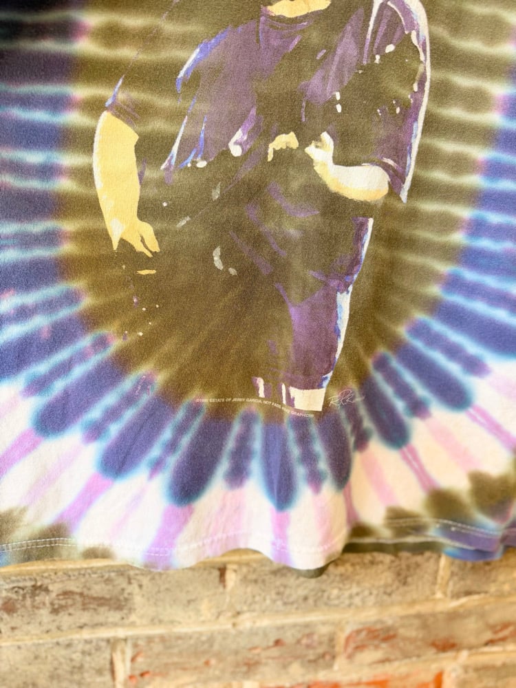 Image of Rare 1996 Vintage JERRY GARCIA GRATEFUL DEAD Tie-Dye Concert Tee, SIZE: XL