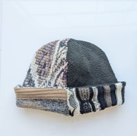 Image 1 of Upcycled Reversible Beanie Cotton Blend 8