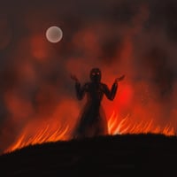 Image 2 of Fire Widow print