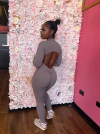Image 2 of gray jumpsuit 