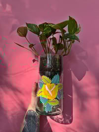 Yellow Rose Upcycled Planter