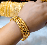Image 2 of 4 Pieces Gold Plated Bangles Set_GPB_1217