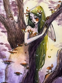Image 1 of Coillín - the forest witch- inktober 10