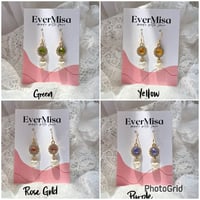 Image 4 of Gilded Gem Earrings