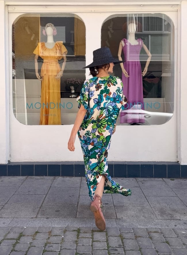 FLORAL RUFFLES KAFTAN