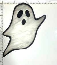 Image 2 of Haunted Ghost Stained Glass Suncatcher