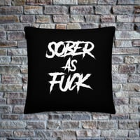 Image 2 of  SOBER AS FUCK Premium Pillow