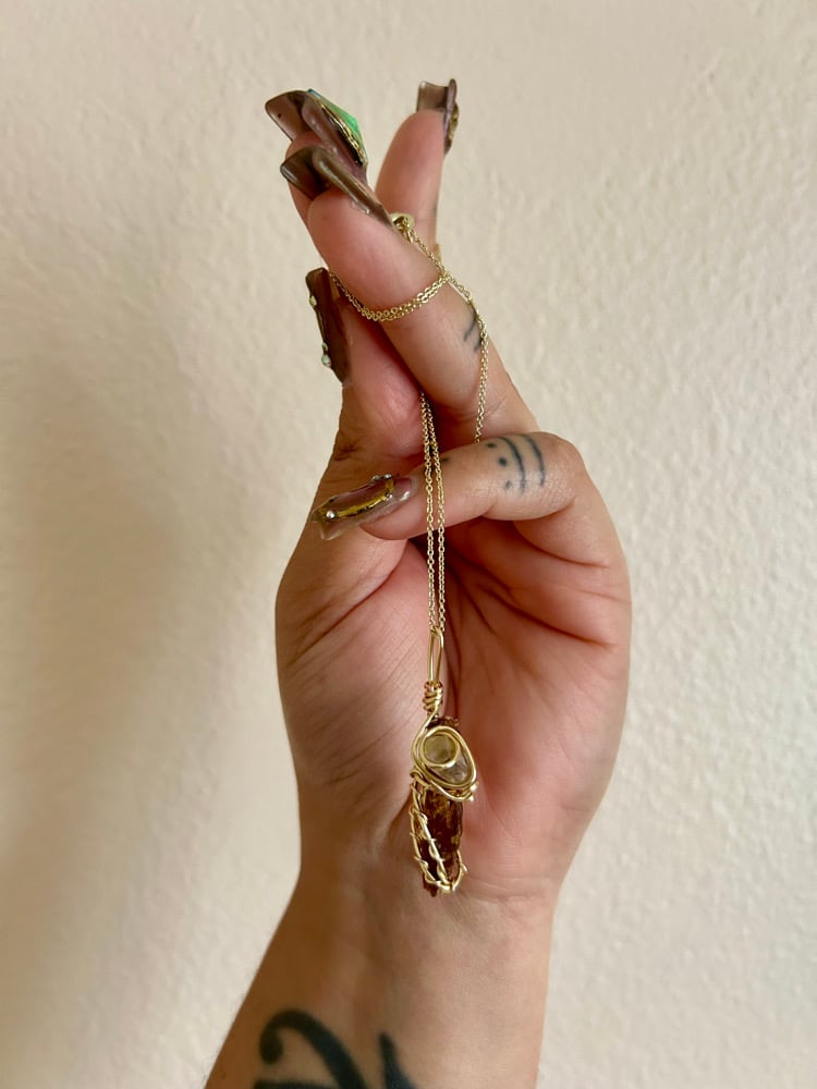 Image of 🧡Orange Kyanite & Yellow Apatite💛