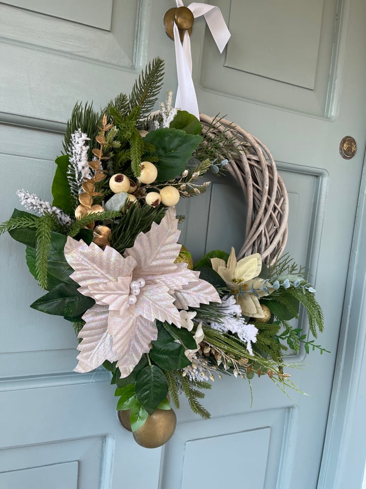 Image of 35cm Champangne Poinsettia 