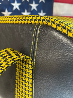 Image of Yellow houndstooth duffle 