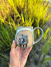 Image 1 of Handpainted Cow Mug
