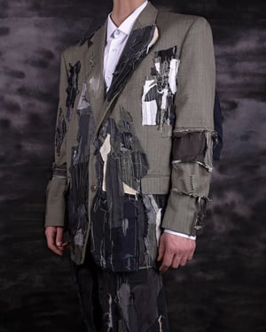 Image of MASSTAK - 42 Chemical Patchwork Blazer