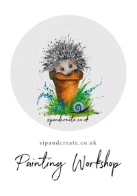 Image 1 of Paint and Prosecco at Treswell Retford - Hedgehog and Snail