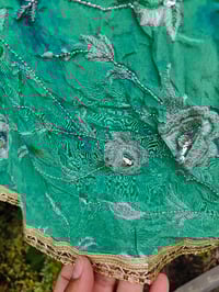 Image 8 of Poncho Woodstock Top -free size green