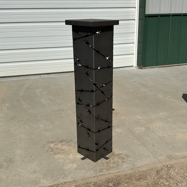 Garden Column - Barbed Wire | Ricki and Sons