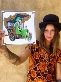 Image 1 of I WENT DOWN TO SEE THIS GYPSY WOMAN mini foil prints 