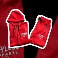 Women’s Red Tech Fleece Sweat-Suit