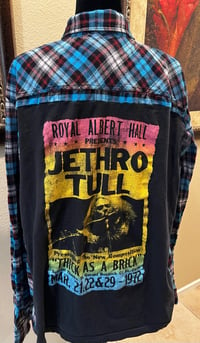 Vintage Black/Blue/White Flannel Shirt Jethro Tull