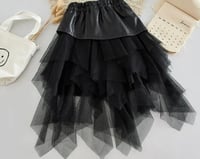 Image 2 of Pleather Tulle Skirt 