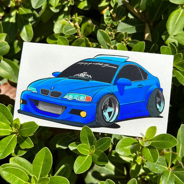 Image of Anti-Purist E46 Kisscut Sticker