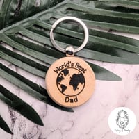 Image 1 of KEYRING: Worlds Best Dad, Daddy, Bonus Dad