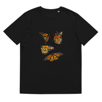 Image 2 of Unisex Organic Cotton Monarch Butterfly T-Shirt
