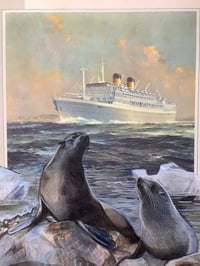 Image 2 of Seals on vintage menu.