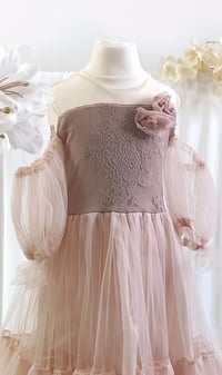Image 2 of Tulle princess dress for photoshoots | Elvina | size 110 | powder pink | photo props