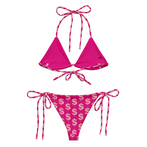 Image of DOLLAR SIGN LOGO STRING BIKINI 